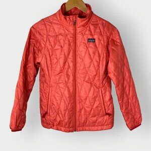 Patagonia Girls Nano Puffer Coat | L (12) | Indy Pink | Quilted Primaloft